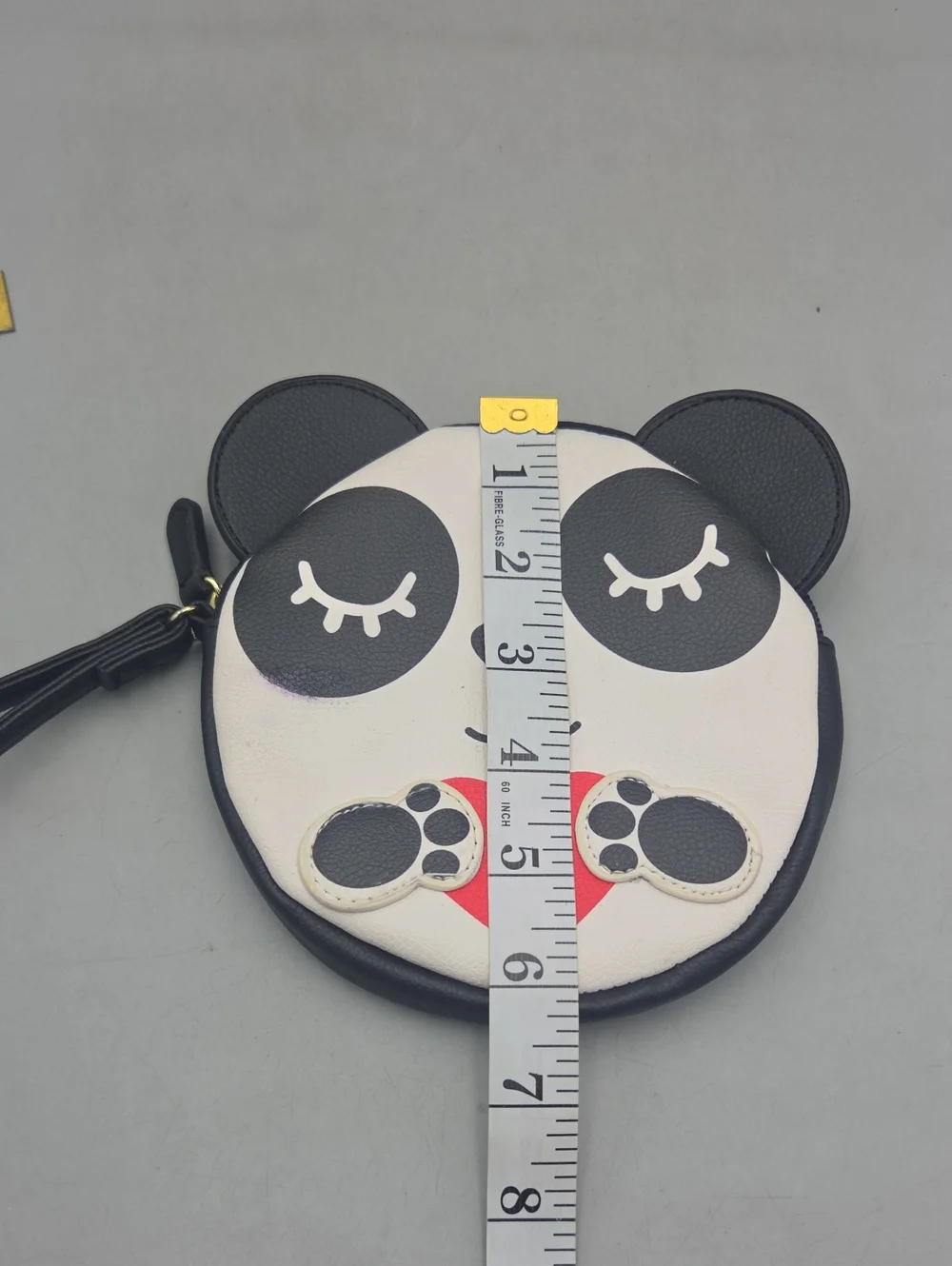 Betsey Johnson Panda Heart Large Coin purse/wristlet